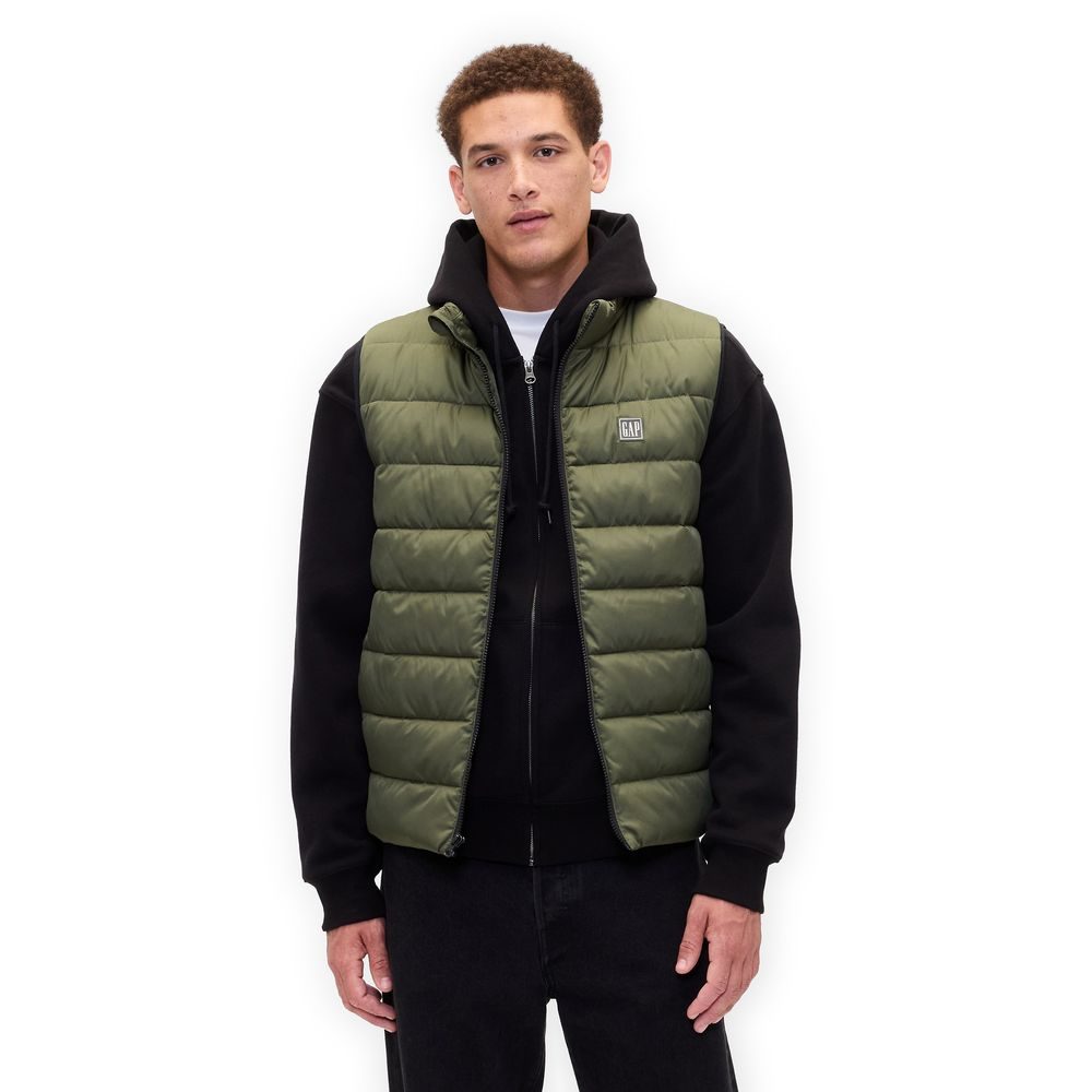 790584-00 Prošívaná nepromokavá vesta ColdControl Zelená