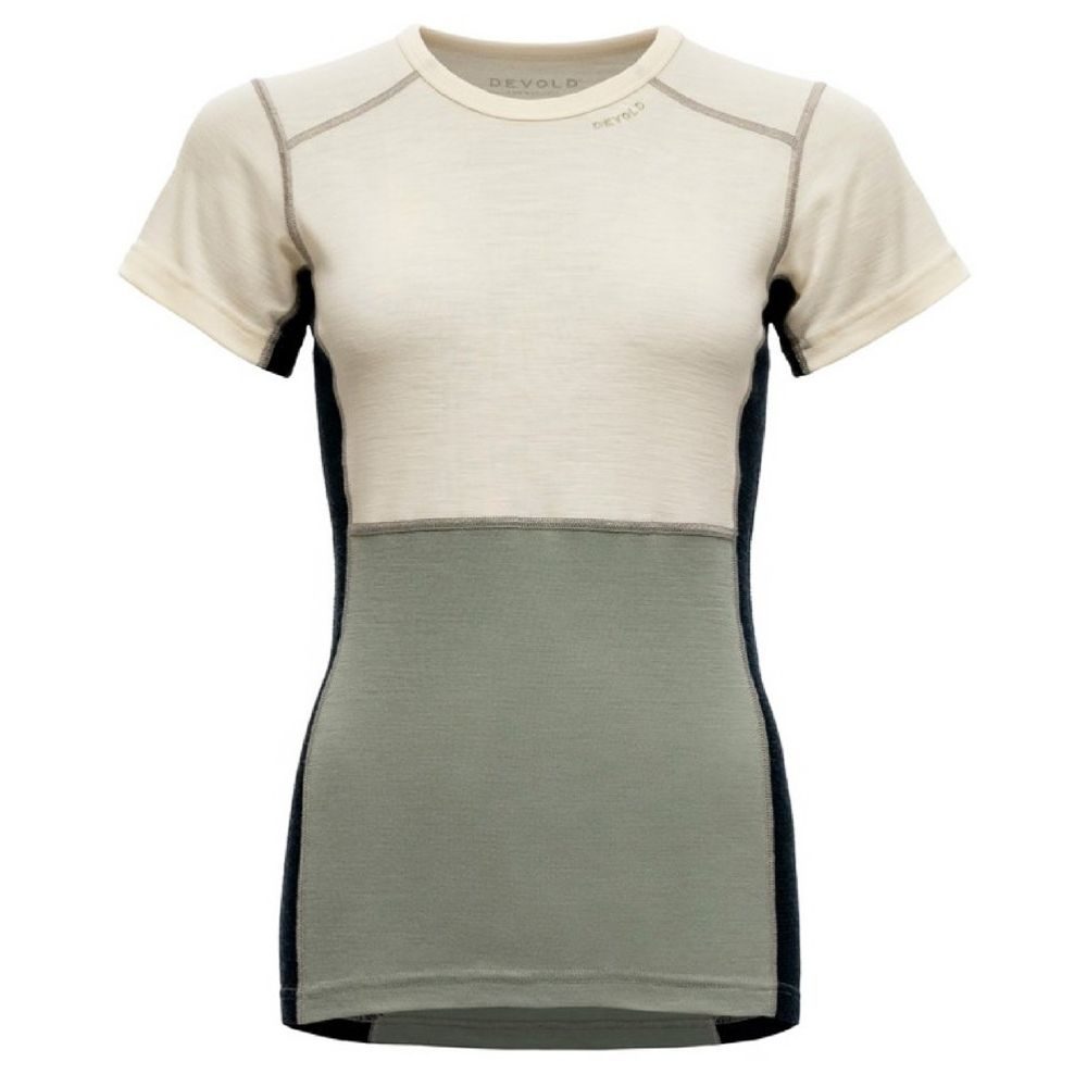 Lauparen Merino 190 T-Shirt Wmn, Raw White/Fog/Ink