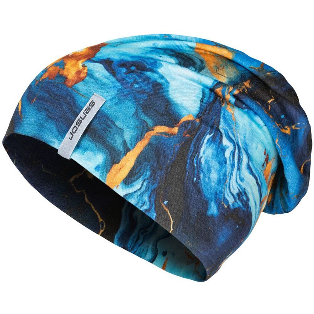 MERINO IMPRESS modrá/universe