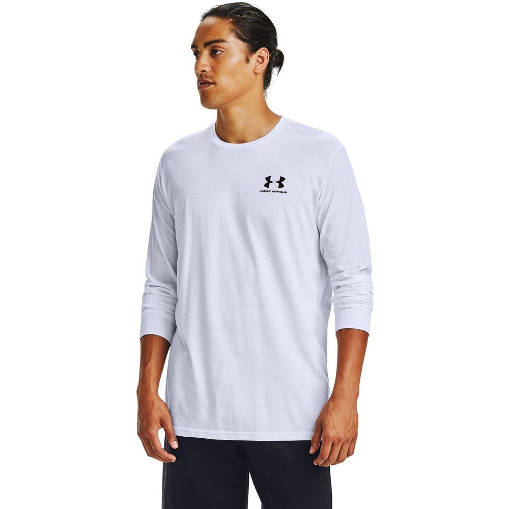 SPORTSTYLE LEFT CHEST LS, White / Black