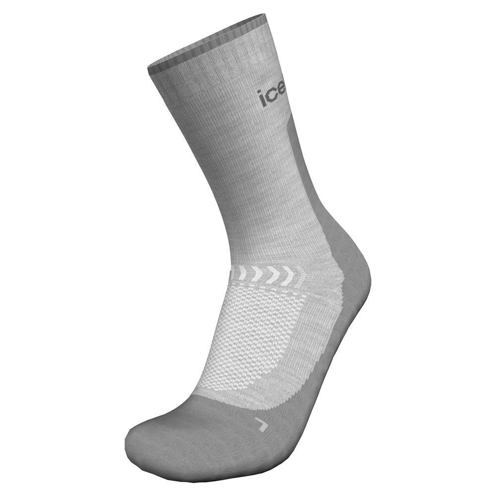 W Mer Hike+ Light Crew BLIZZARD HTHR/ALLOY