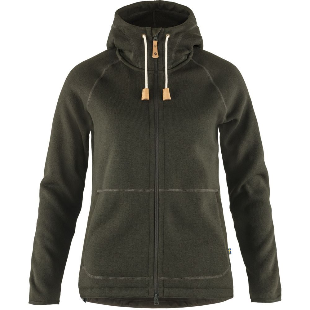 Övik Fleece Hoodie W Deep Forest