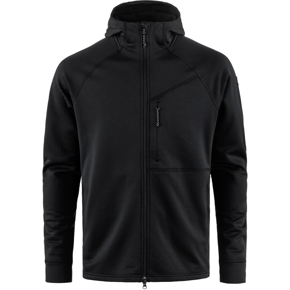 Abisko Grid Fleece Hoodie M Black