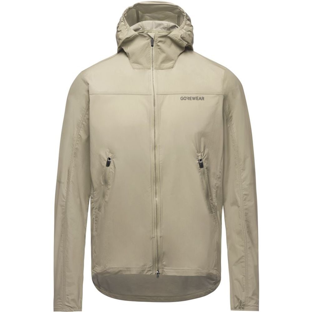 FERNFLOW Hooded Windbreaker Mens tech beige