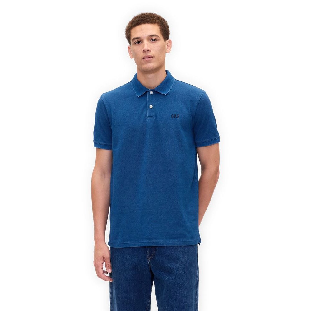 586306-34 Piqué polo tričko Tmavě modrá