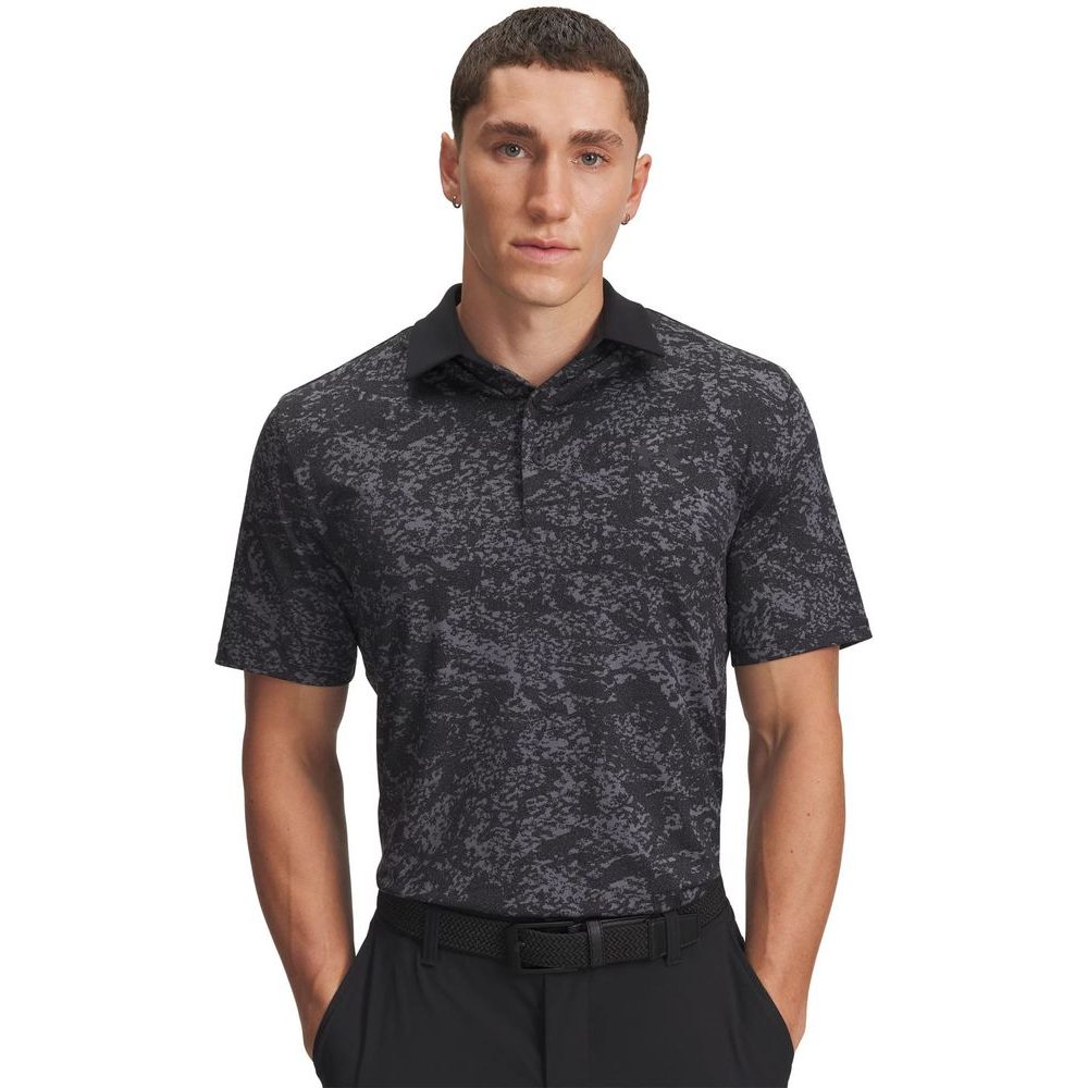 UA Playoff 3.0 Printed Polo-BLK