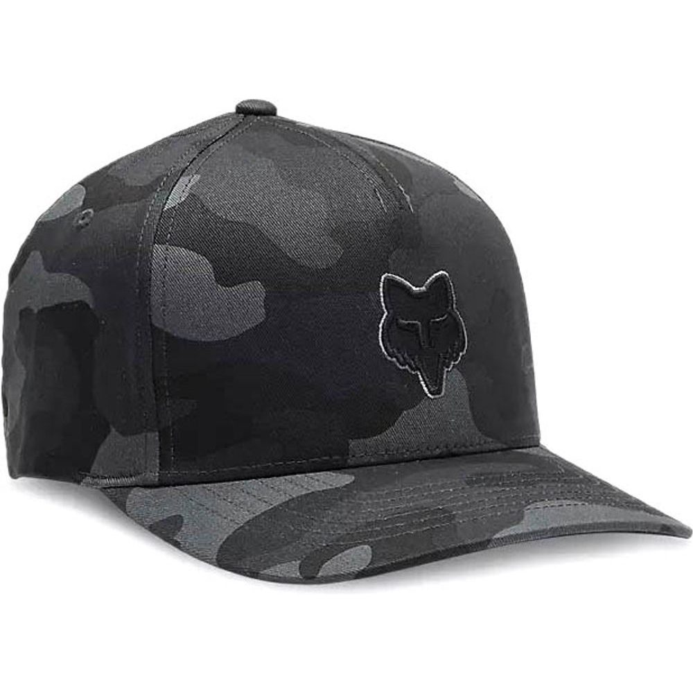 Fox Head Flexfit Hat, Black Camo