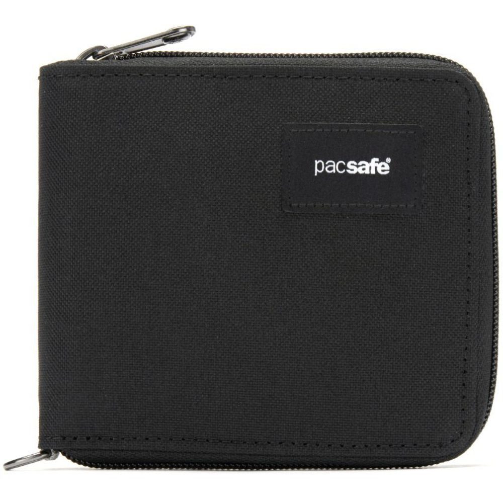 RFIDSAFE ZIP AROUND WALLET jet black
