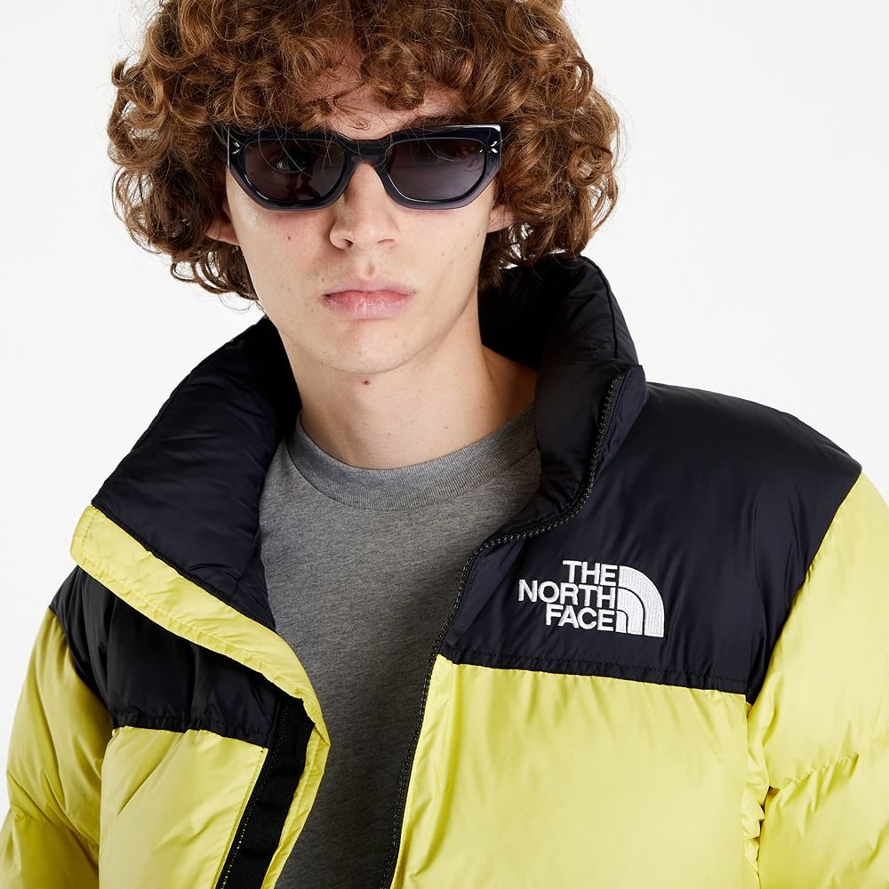 North face nuptse jacket yellow discount