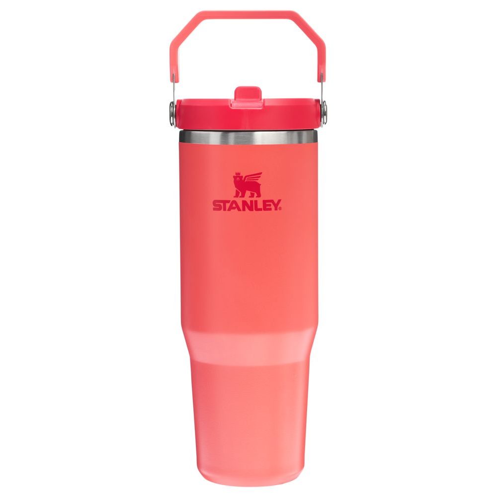 IceFlow™ Flip Straw 2.0 Tumbler 890 ml Hot Coral