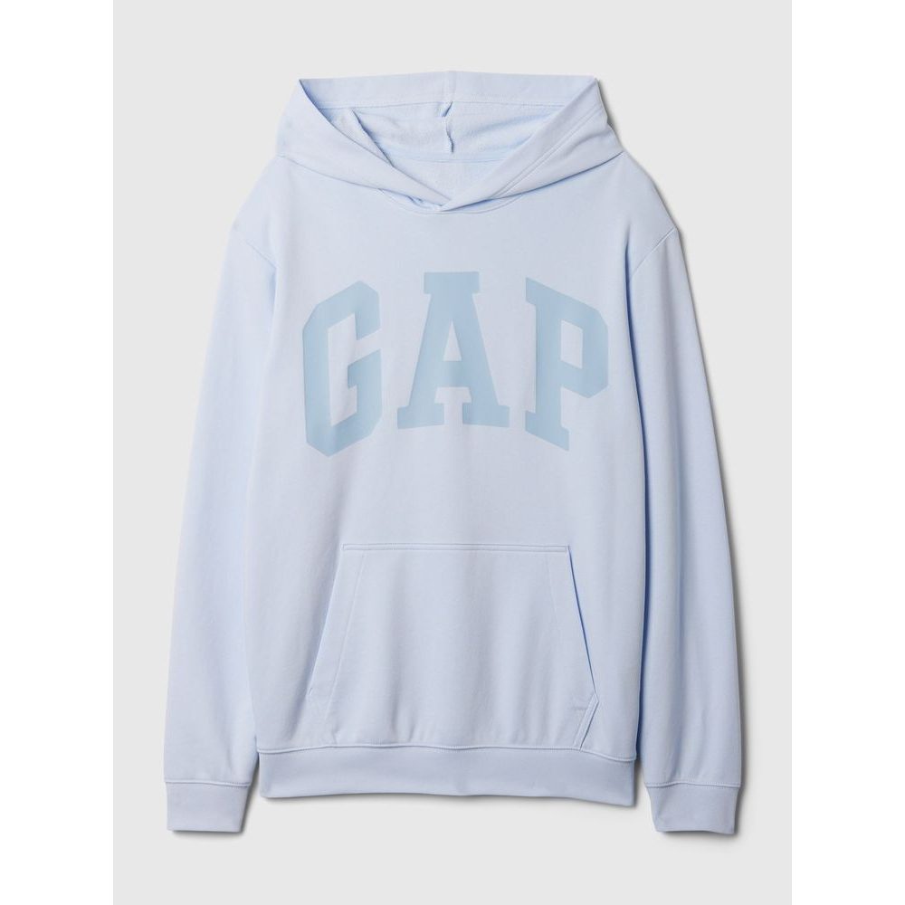 Mikina s logem a kapucí Modrá