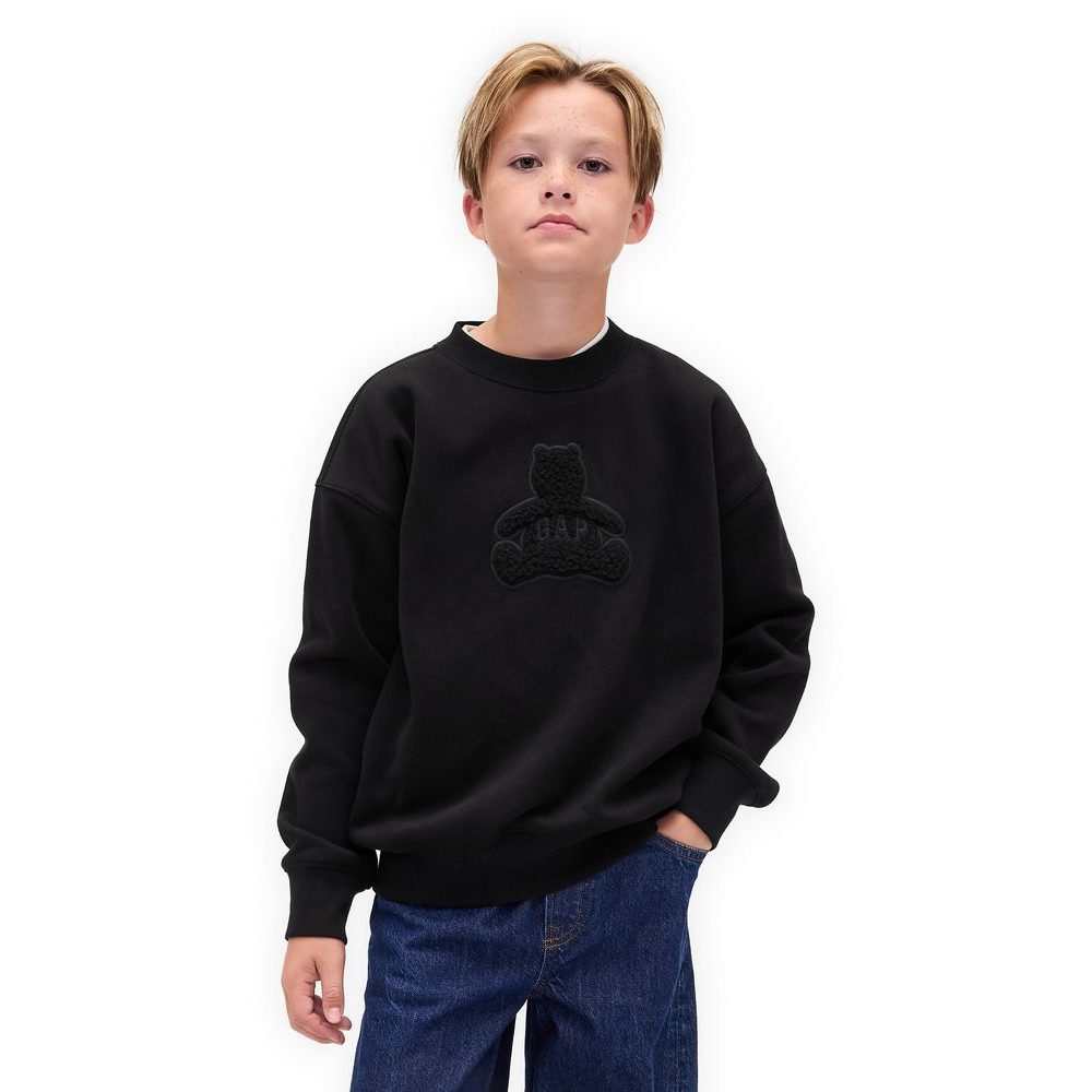 844233-00 Baby mikina VintageSoft Bear Logo Černá