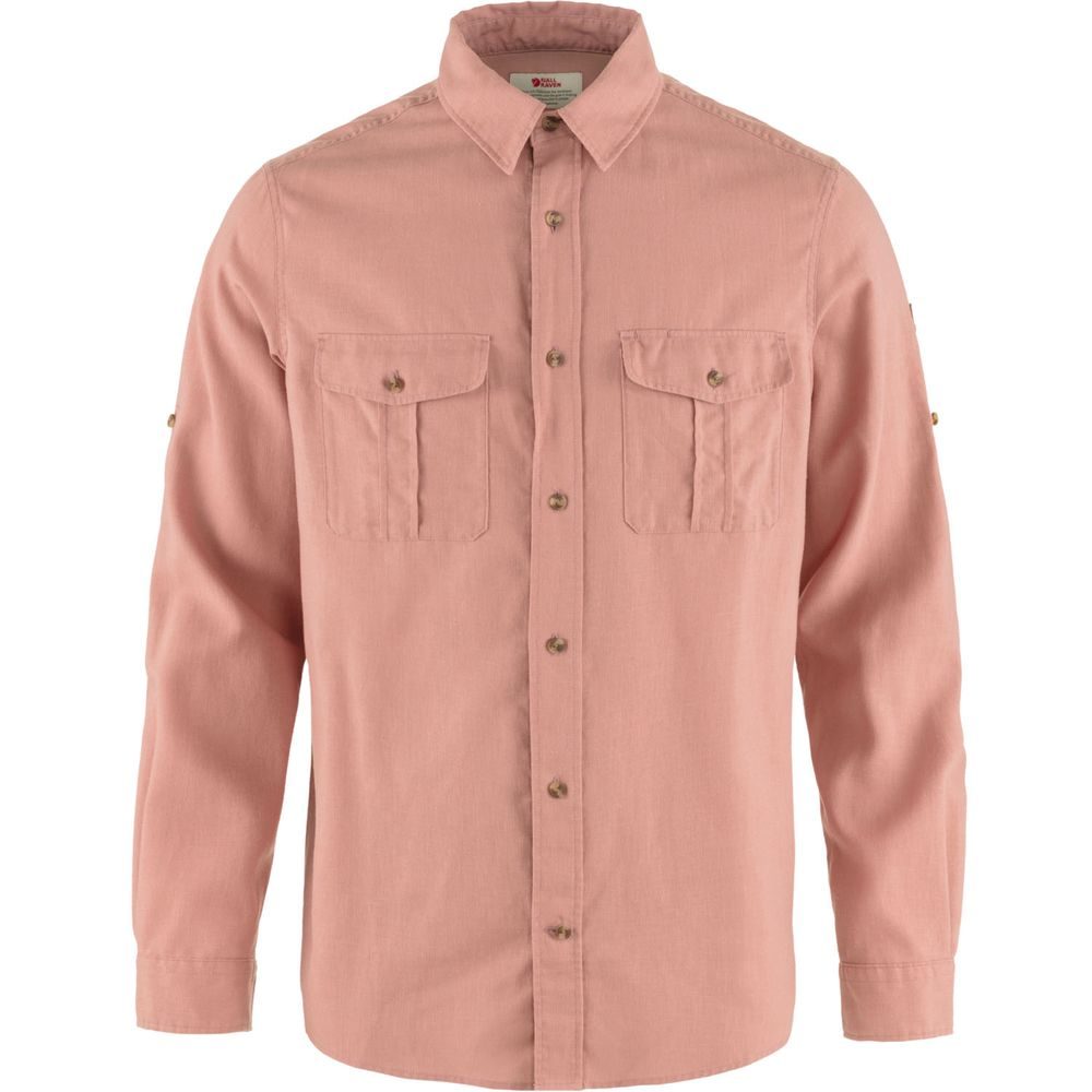 Övik Travel Shirt LS M Dusty Rose