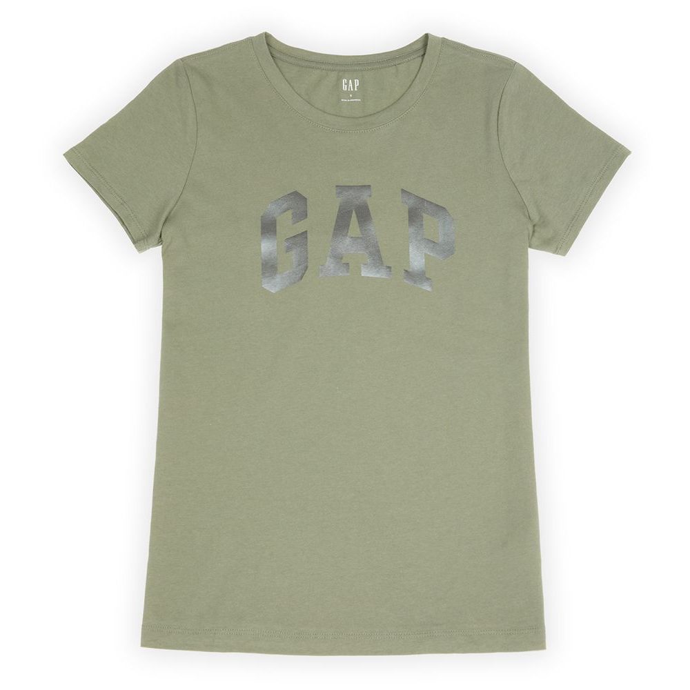 776775-17 Tričko s logem Zelená