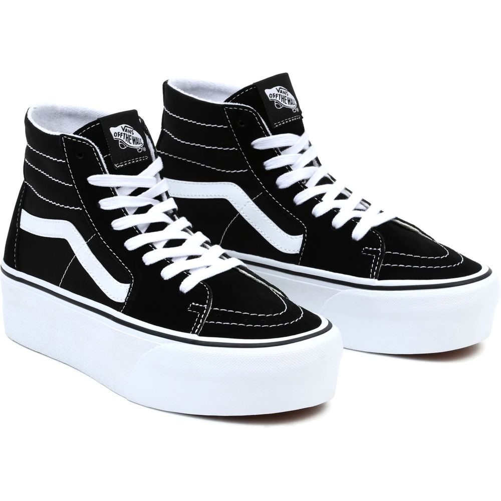 UA SK8-Hi Tapered Stackfo BLACK/TRUE WHIT