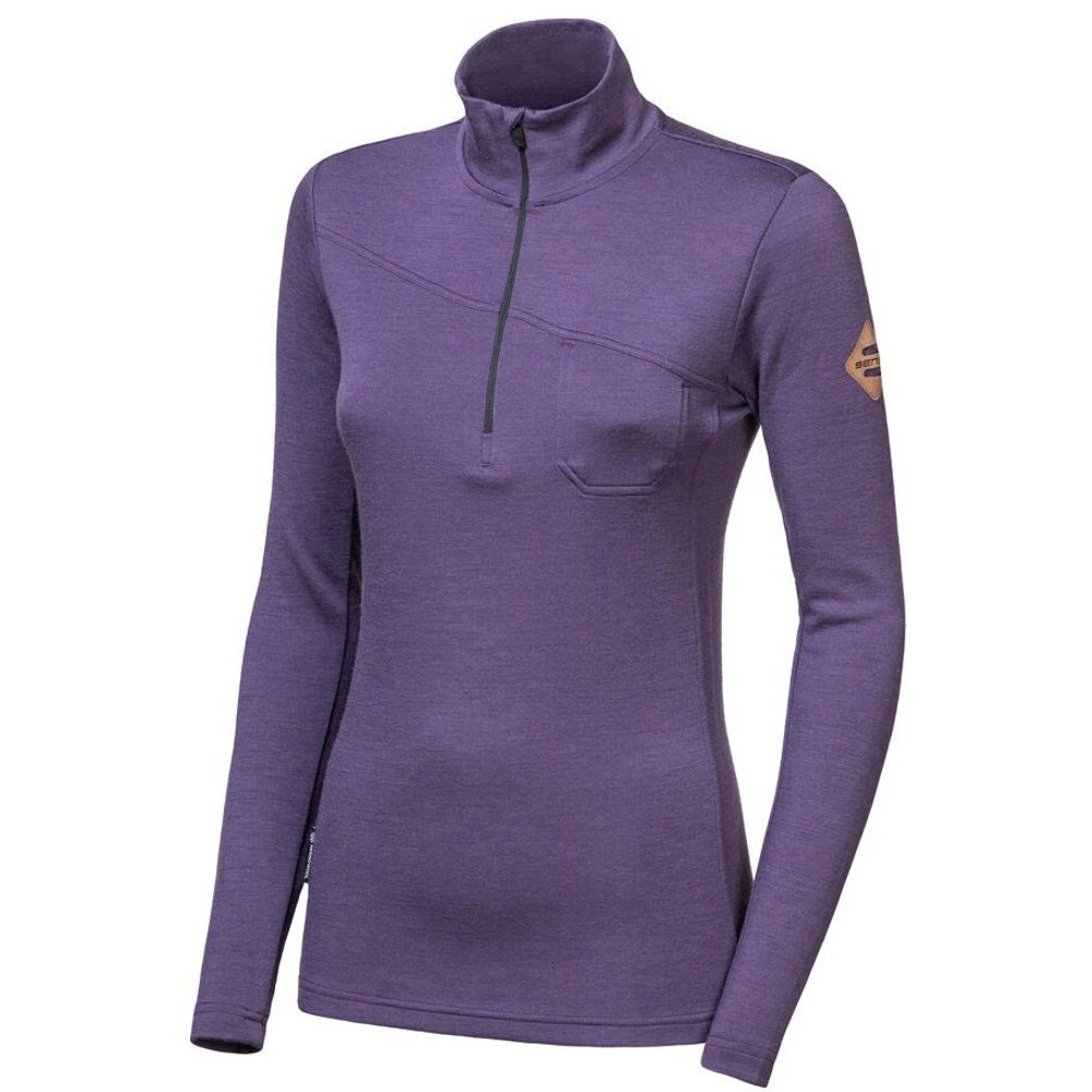 MERINO EXTREME UP dámská mikina dl.rukáv zip grape purple