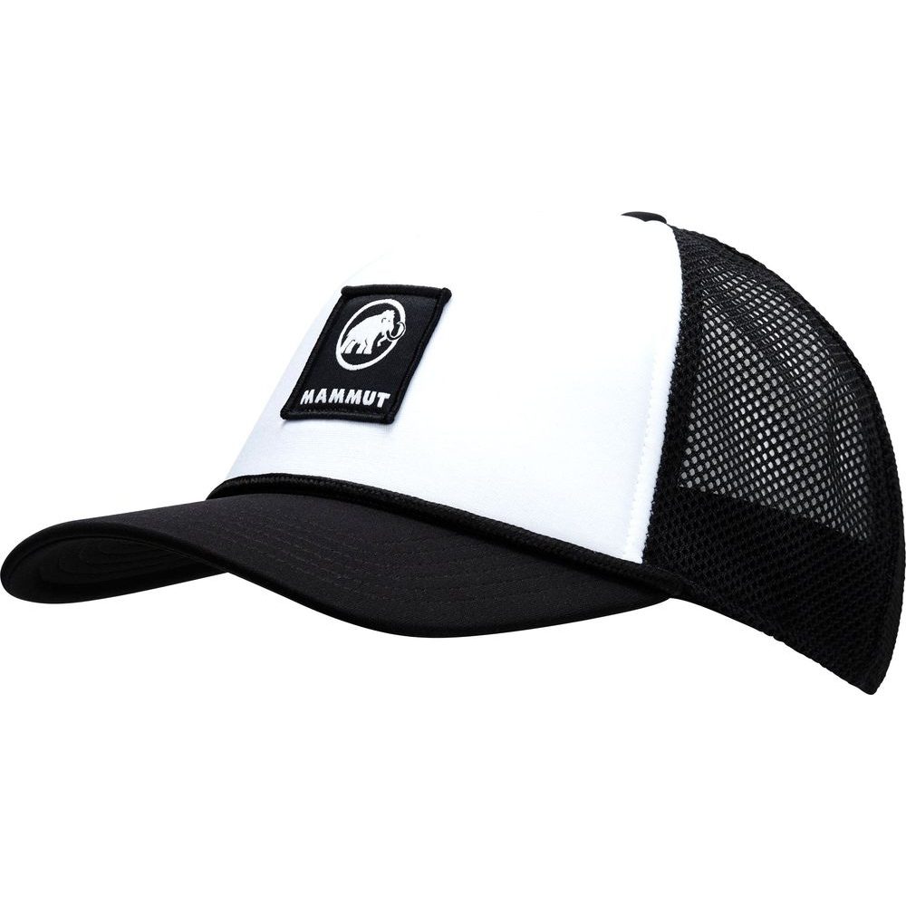 Crag Cap Logo, white-black