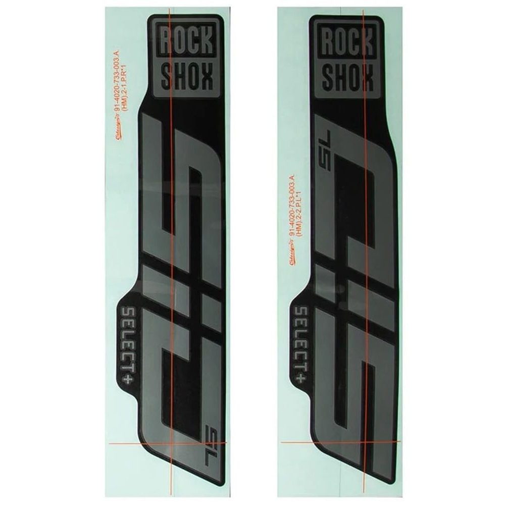 11.4018.105.070 - ROCKSHOX AM DECAL SID SL ULT 29 GRAY DFB D1