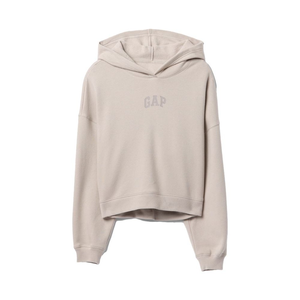 Crop mikina s logem Béžová