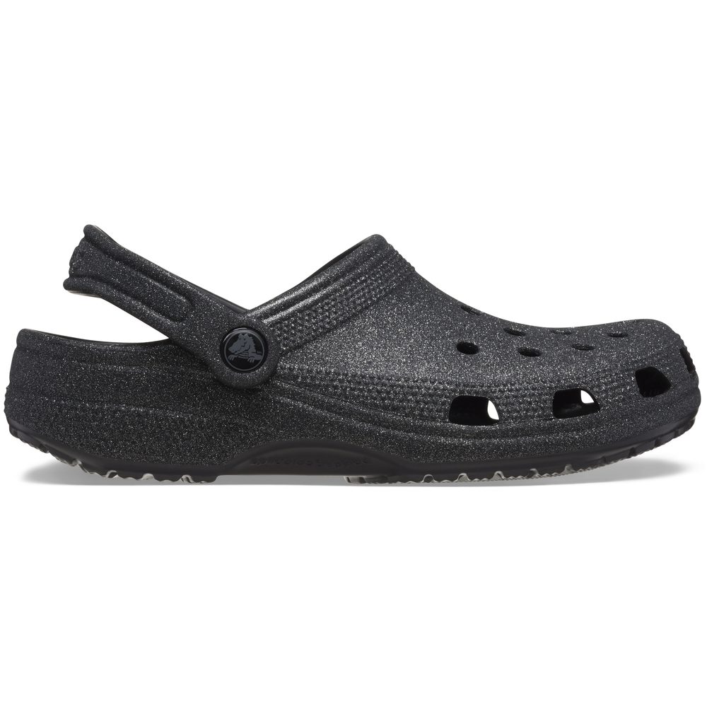 Classic Glitter Clog Black Glitter