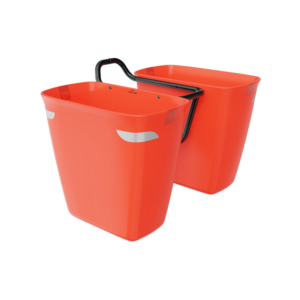 Sada předních postranních brašen a nosiče Fetch+ 2, Viper Red