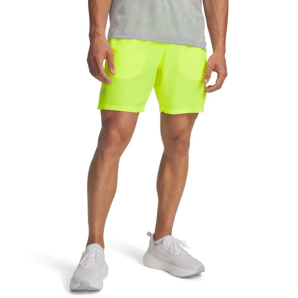 UA LAUNCH 7'' SHORTS-YLW