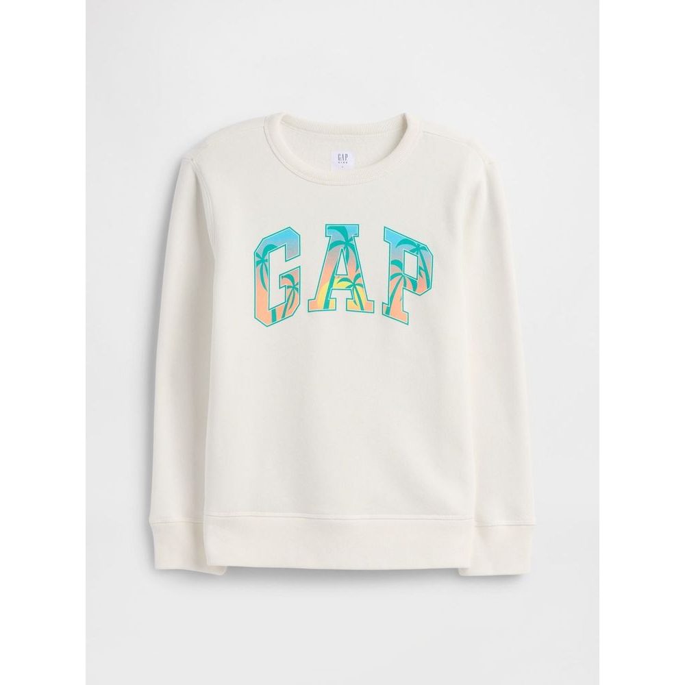 770622-03 Dětská mikina s logem Bílá