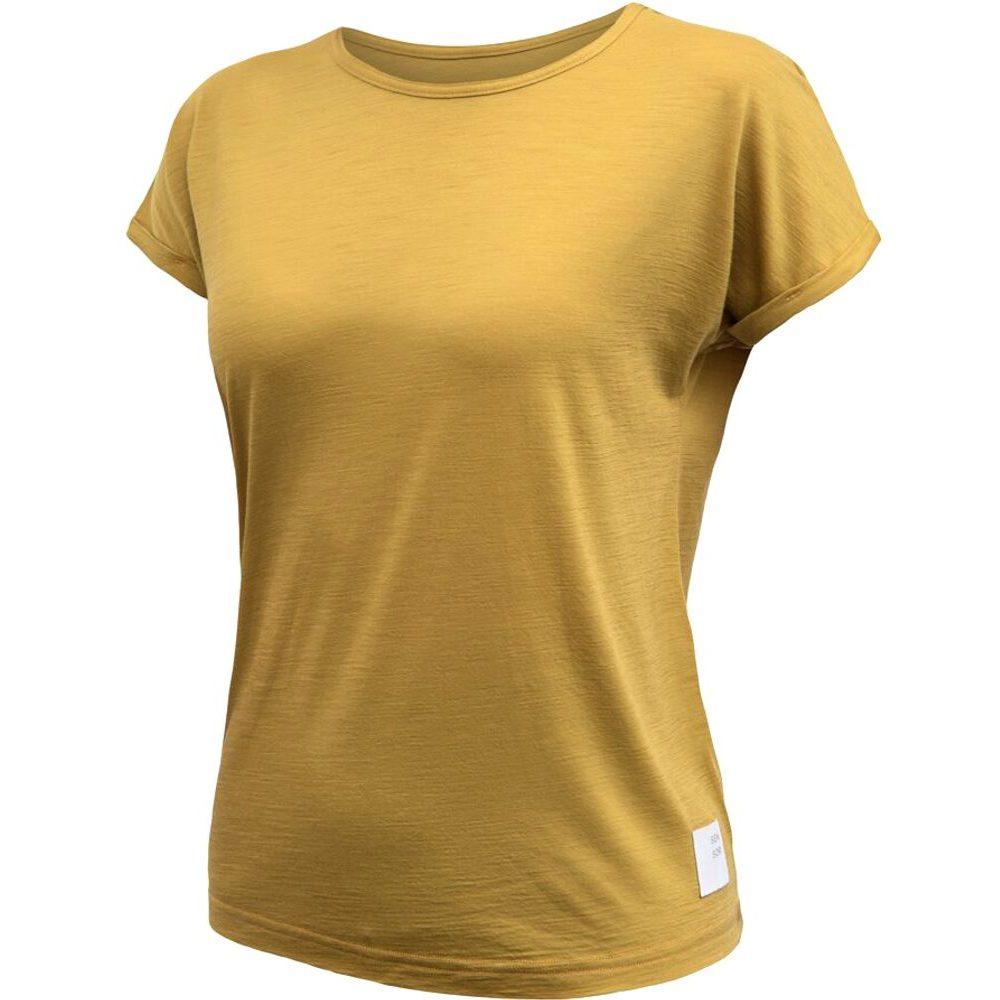 MERINO AIR traveller dámské triko kr.rukáv mustard