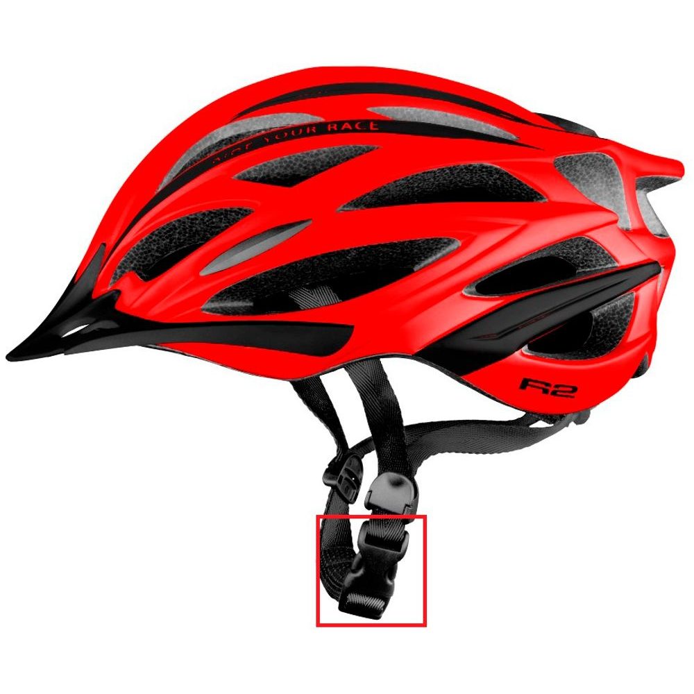 Náhradní upínací přezka cyklistické helmy