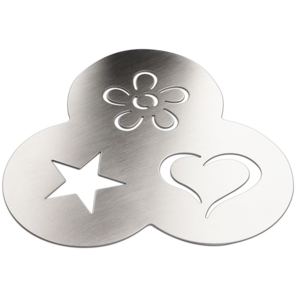 Šablona na zdobení kávy