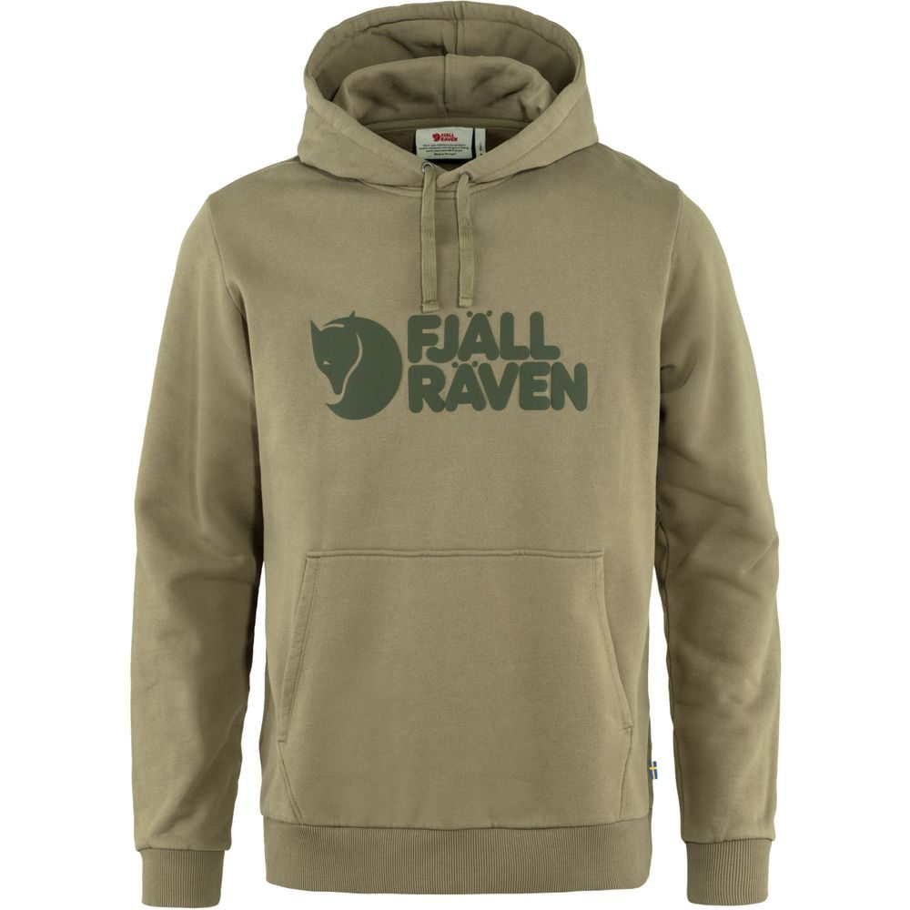 Fjällräven Logo Hoodie M Light Olive