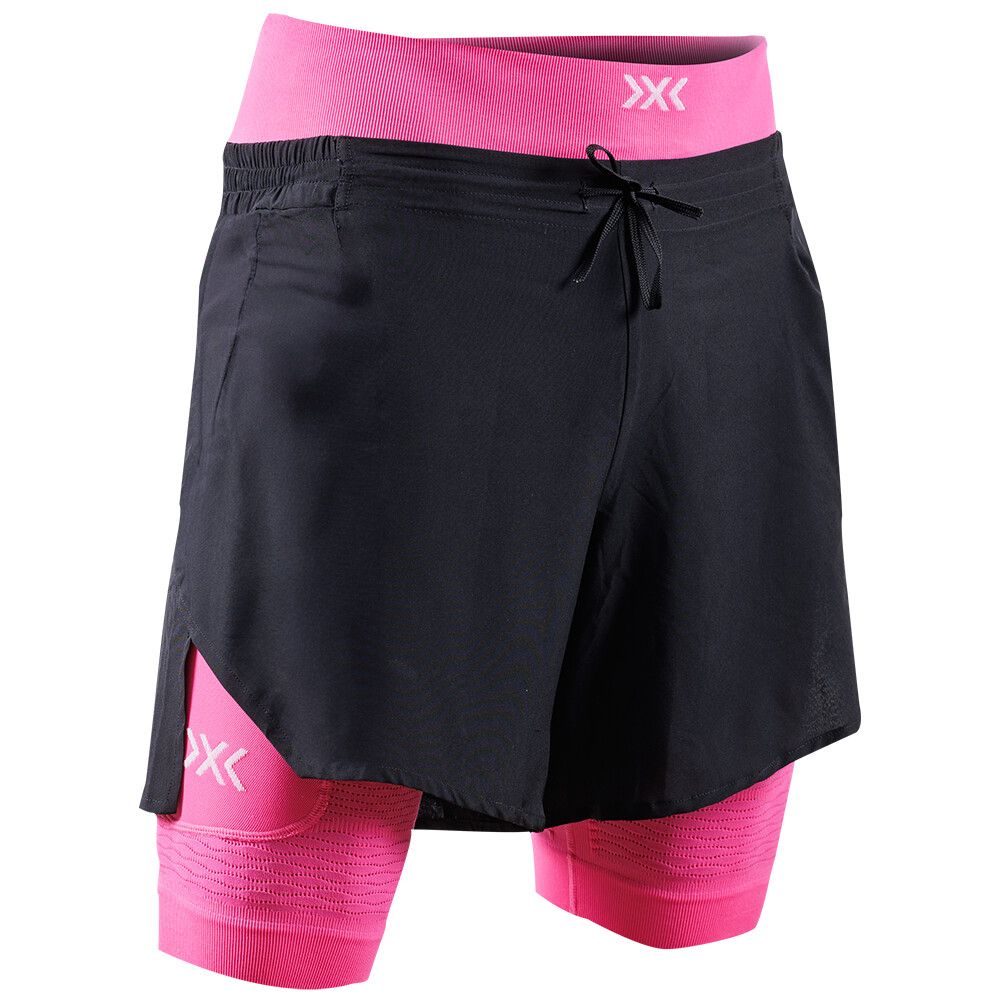 X-BIONIC® EFFEKTOR 2IN1 SHORTS MEN X BLACK/NEO PINK