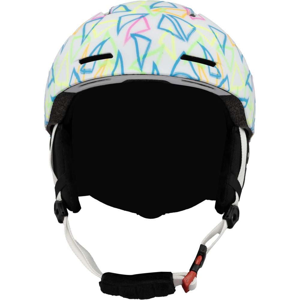 Flash junior ski helmet, white/multicolor