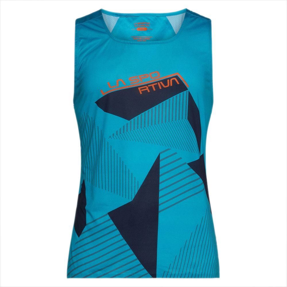 Comp Tank M, Tropic Blue/Deep Sea