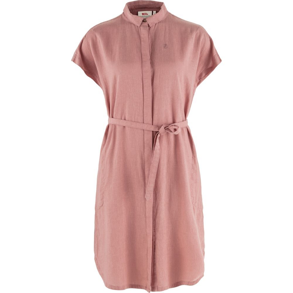 Övik Hemp Dress W Dusty Rose