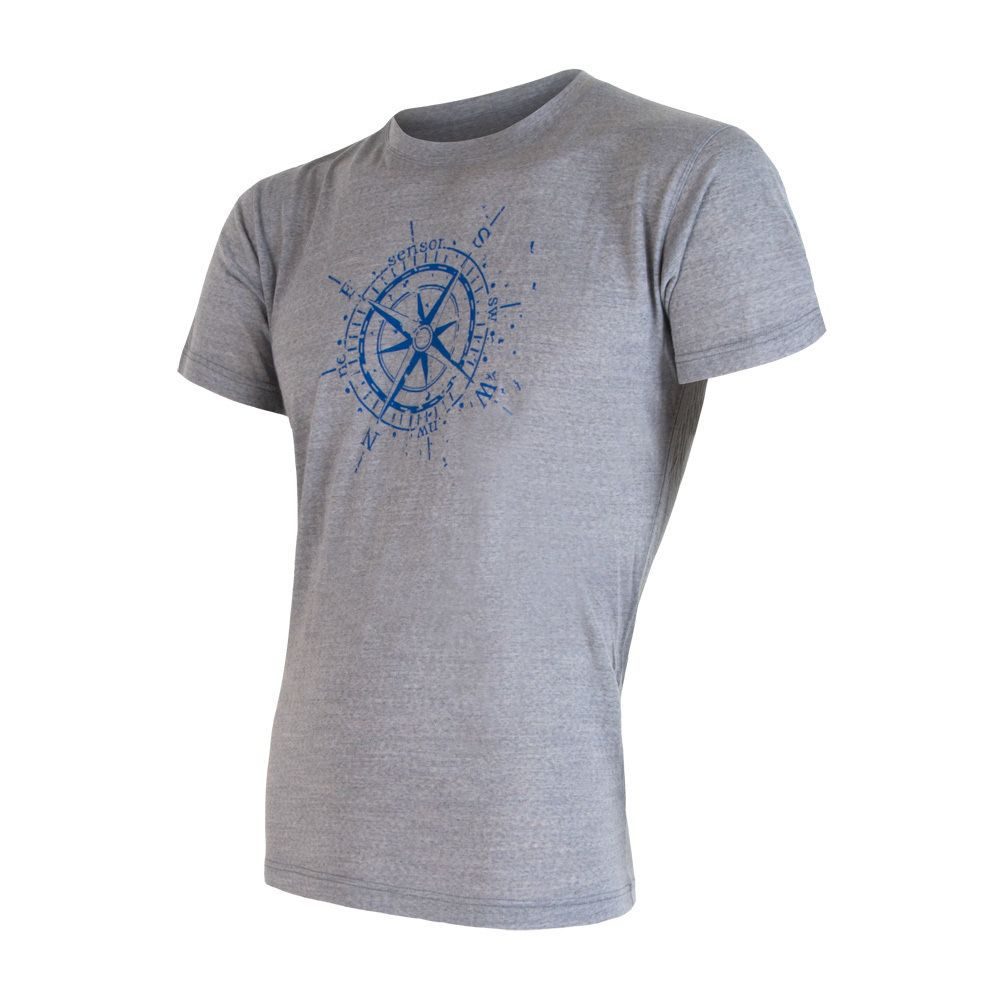MERINO ACTIVE PT COMPASS pánské triko kr.rukáv šedá