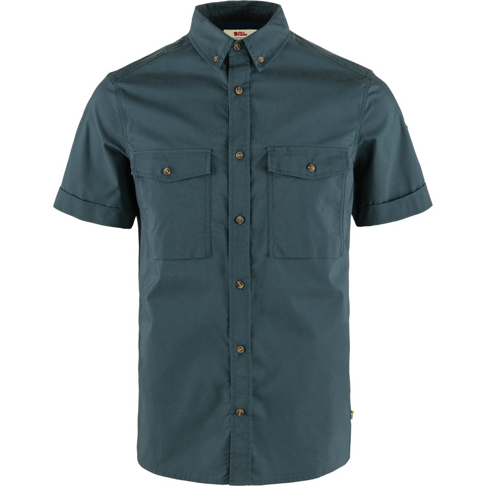 Övik Air Stretch SS Shirt M Mountain Blue