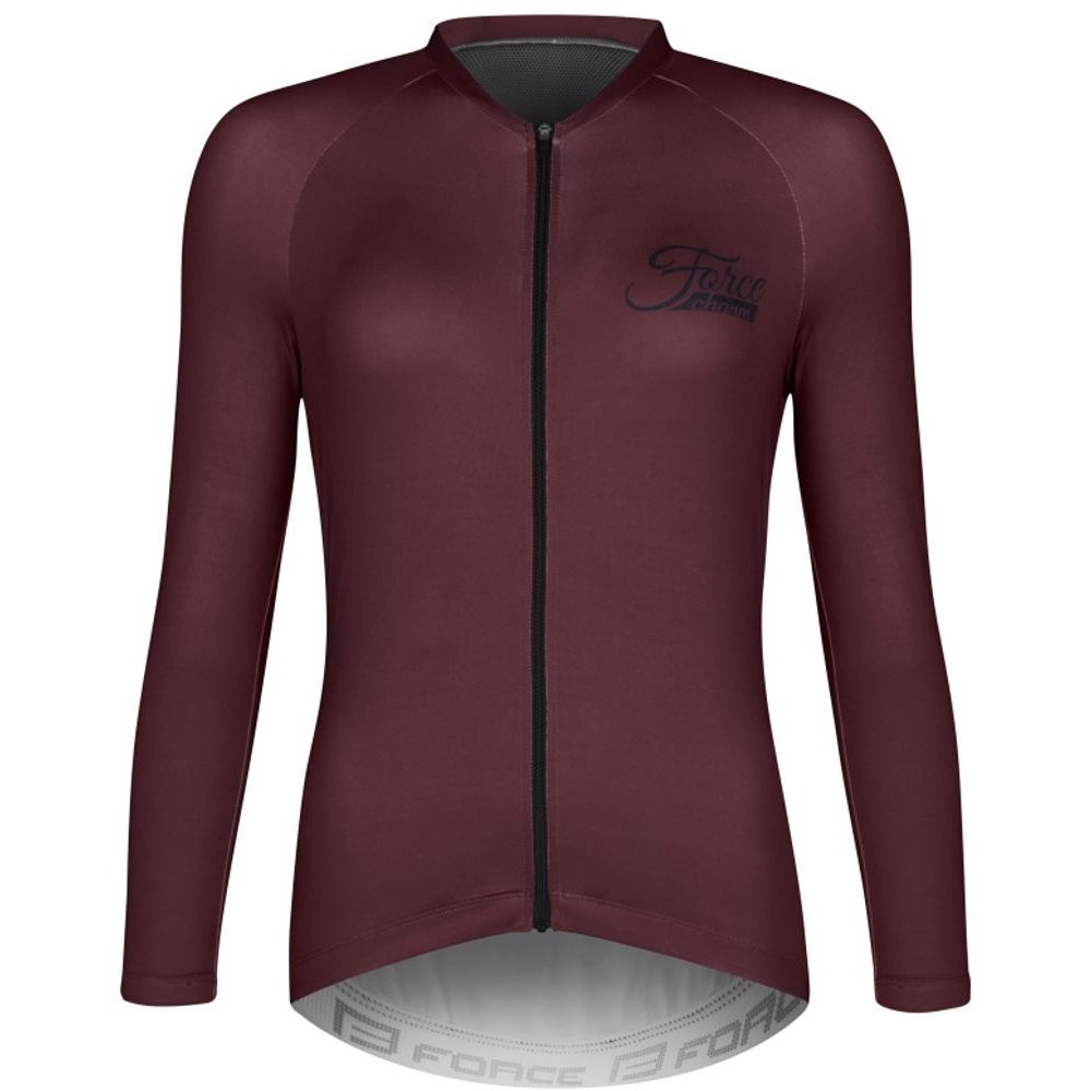 CHARM UNI dlouhý rukáv, bordó