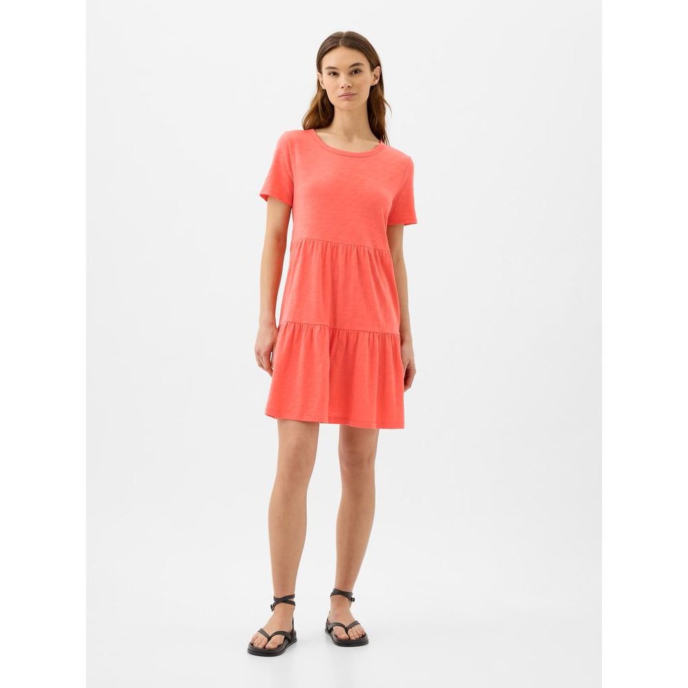 863186-00 Mini šaty s krátkým rukávem Červená