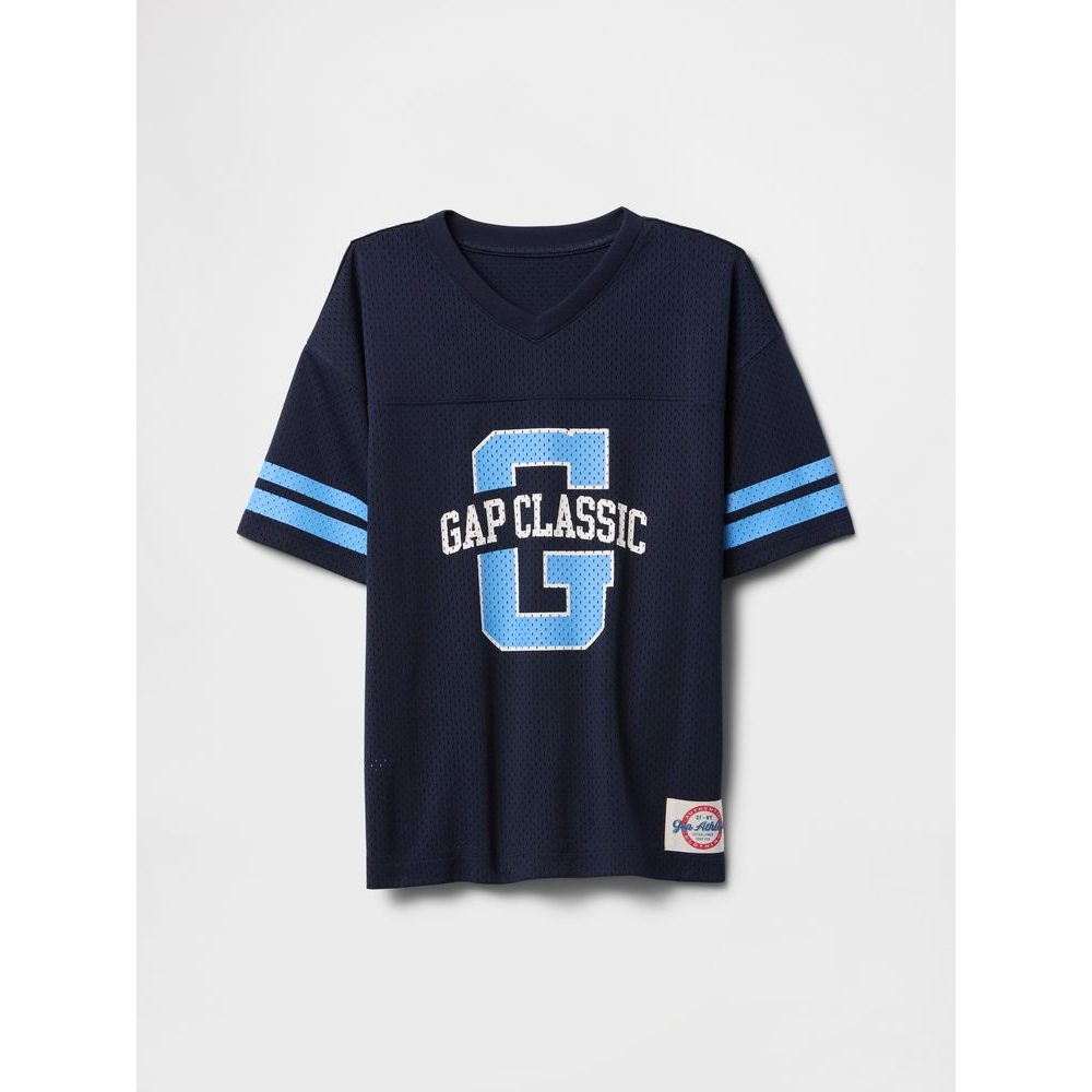 Dětské sportovní oversize tričko GapFit Americana Tmavě modrá