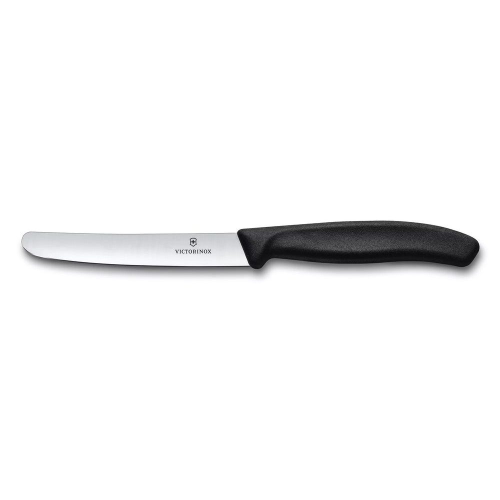 Swiss Classic, table knife, 11cm, straight, black