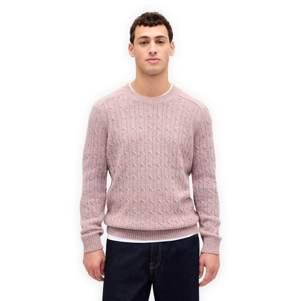 807068-03 Pletený svetr z Merino vlny Fialová