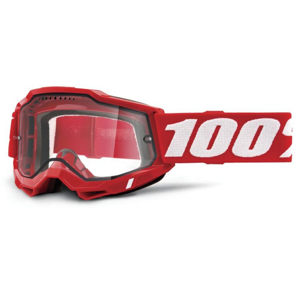 ACCURI 2 ENDURO MTB Goggle - Neon/Red - Clear Lens