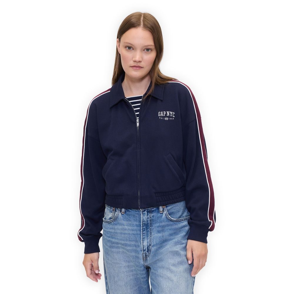 799269-01 Tepláková bunda Tmavě modrá