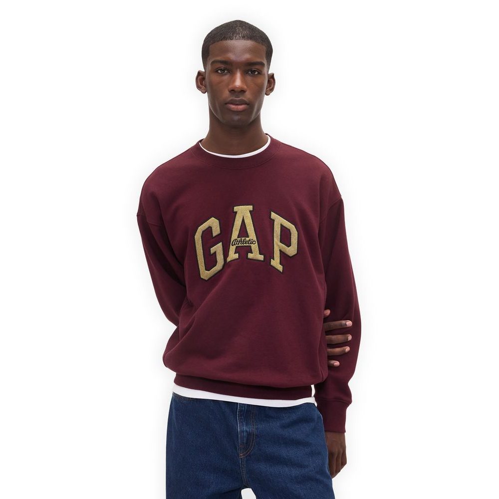 821259-02 Oversize mikina Heavyweight Červená