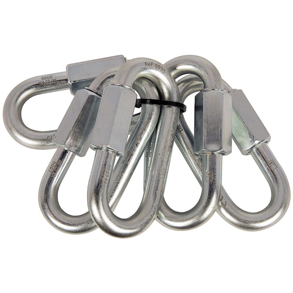 Set 5 Oval Quick Link 10 mm steel
