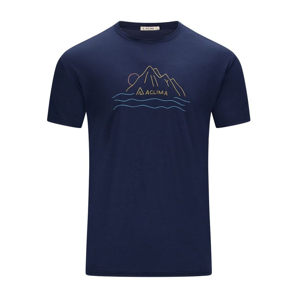 LightWool 140 Tee Sunset M's Navy Blazer