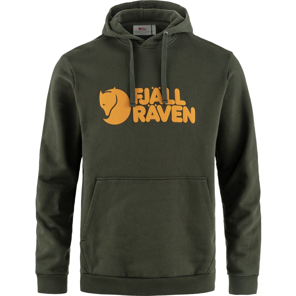 Fjallraven Logo Hoodie M Deep Forest
