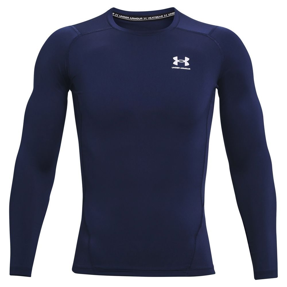 UA HG Armour Comp LS, Navy