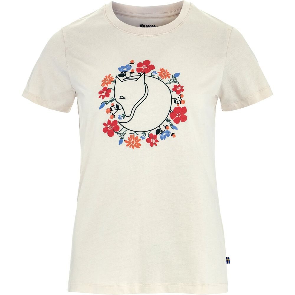 Fjällblomster Fox T-shirt W Chalk White